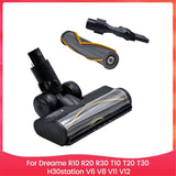 Vacuum Electric Floor Brush for R10 R20 R30 V6 V8 Spare Parts Floor Soft Roller Brush Head with LED Dust Lights A