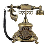 Vintage Telephone Rotary Dial Old School Telephone for Hotel Home Office Bar