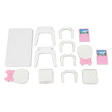 2025 Latest Model Dollhouse Laptop Table Chair 1/16 Scale Simulation Educational