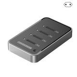 4 Slot M.2 Solid Disks Enclosure Adapter Supports 223022110 Drives USB4.0 40Gbps Speed Transfer Aluminum Cooling Case
