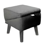 (Black and gray) 2 in 1 Stool Pet Ramp for Couch Pet Exercise Ability Training Supplies Household Pet Store Stairway Supplies  Black and gray