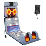 Full Body Massage Pad Shiatsu Neck Massage Pillow,Lumbar Support Vibrations Massage Mat with Heat for Neck Leg Foot Back