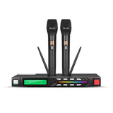 Handheld Portable Wireless Microphone System Mic UHF Long Range Dual Antenna for Karaoke Stage Performances AU Plug