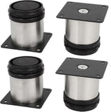 2025 Latest Model Set of 4 Stainless Steel Kitchen Furniture Legs - Adjustable -