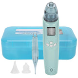 Baby Electric Nose Cleaner Music LED Display Infant Nasal Aspirator Nose Cleaning ToolGreen