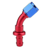 2025 Latest Model AN6 45 Degree Push On Twist Lock Oil Gas Fuel Line Hose End