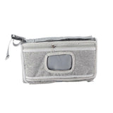 Portable Diaper Changing Pad Waterproof Large Space Foldable Diaper Changing Mat for Outdoor Travel Grey