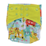 Reusable Baby Pocket Cloth Diaper Printed Washable Infant Nappy Adjustable Size Cloth NappyChromatic Cat