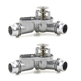 2PCS 11531437040 Car Engine Cooling Thermostat Housing Coolant Water Pump Outlet for E46 E39 X3 X5 Z3 Z4 320i 330i