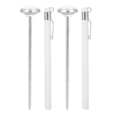 2pcs Professional Kitchen Milk Bottle Thermometer Instant Read Needle Thermometer Cooking ToolsWhite