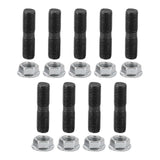2025 Latest Model 9Pcs M10x1.25 Turbo Studs Lock Nuts Kit Car Vehicle Accessory