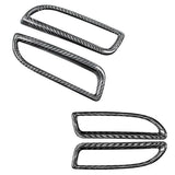 Real Carbon Fiber Car Exterior Accessories Rear Fog Lamp Frame Trim Decoration Protection for 500 595