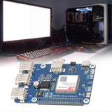 Cat-1/GNSS HAT for RPi 5 Base On SIM7670G Module Global Multiple Bands 4G Cat-1 Support GNSS 3x USB2.0 Extended Module