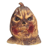 Scary Resin Pumpkin Head Light Ornament Halloween Home Decoration Halloween Sculpture Ornaments#B