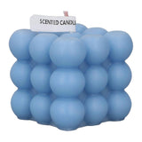 Cube Soy Wax Candle Fashion Stylish Handmade Hand Poured Scented Candle for Home Decor Bedroom Blue