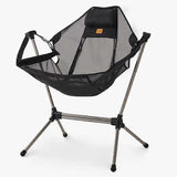 (Black Mesh) Naturehike Outdoor Folding Rocking Chair Portable Recliner Chair Leisure Camping Picnic Swing Chair