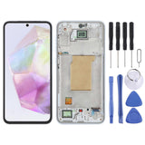 (Baby Blue) For Samsung Galaxy A35 SM-A356B COMPATIBLE LCD Screen Digitizer Full Assembly with Frame