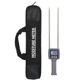Portable Hay Humidity Meter Backlit Display High Accuracy Hay Humidity Tester for Cereal Straw Forage Grass Bran