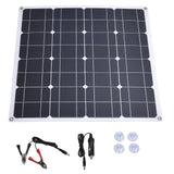 Solar Panel 60W 5V Dual Output Portable Waterproof Flexible Monocrystalline Solar Panel Charger