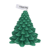 Christmas Tree Shape Candles Scented Exquisite Table Decorations Christmas Candles for Bedroom Room Green