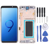 (Gold) COMPATIBLE Super AMOLED LCD Screen for Galaxy S9 / G960F / DS / G960U / G960W / G9600 Digitizer Full Assembly with Frame