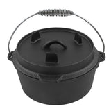 Dutch Oven Camping with Lid Nonstick Multifunction Cook Evenly Dutch Oven with Thermometer Notch for Camping Cooking 31CM