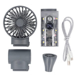 Small Jet Blower Multi Wind Speeds Portable 2 in 1 Handheld Desk Electric Air Duster Fan for PC Keyboard Outdoor Sports