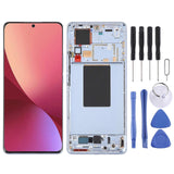 (Blue) For Xiaomi 12 Pro / 12S Pro AMOLED COMPATIBLE LCD Screen Digitizer Full Assembly with Frame