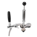 4 inch Size Beer Keg Tap S Type Beer Party Pump Stainless Steel Leakproof Reusable Draft Beer Keg Hand Pump for Homebrewing