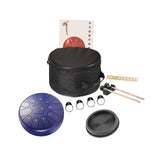 (blue) 10 inch Steel Drum Educational Toy Meditation Drum for Beginner Drummer Yoga green