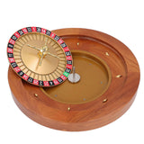 18inch European Birch Wooden Wheel Professional High Glossy Wood Game with Single 0 for Family