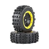 Off-road Car Front Tyres For 1/5 Baha Rovan Km Baja 5t/5sc/5ft Rc Car Toys Parts 195x75mm,yellow