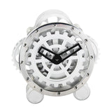 Table Clock Non Ticking Farmhouse Clock for Living Room Bedside Tables Shelf
