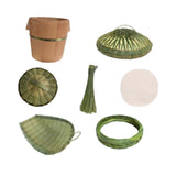 (7pcs) Wooden Steamed Rice Barrel Heat Resistant for Appetizer Household Restaurant 5pcs