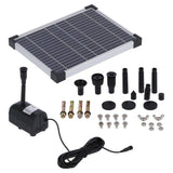 17V/10W Solar Water Pump No PlugIn DC Solar Powered Fountain for Fountain Fish Pond Aquarium