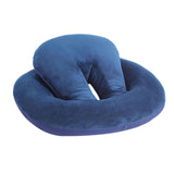 (navy) Travel Neck Pillow Memory Foam Office Travel Recliners Face Down Pillow navy