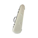 (White) 4/4 Violin Case Hard Shell Carbon Fiber Viola Box for Amateur Players