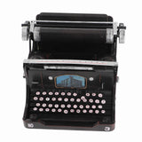 Antique Typewriter Model Black Retro Vintage Portable Manual Handmade Props Model Decoration Ornaments for Home