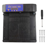 Double Door Automatic Chicken Coop Door with Infrared Anti Pinch Low Battery Alert for Chicken Ducks Geese Black