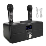 Family KTV High Quality Sound Kit Integrated Wireless Microphone Live o Card Bluetooth Karaoke SpeakerBlack