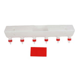 Lamb Feeder with 6 Nipples 9L PP Silicone Livestock Milk Feeding Bucket Tool for Piglet Puppy Goat Calf Farm