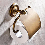 Antique Carved Bathroom Hardware Sets Solid Brass European Bathroom Accessories Set Brushed Bathroom Products (shelf/towel Rack)