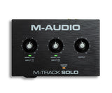 M-AUDIO M-Track SOLO professional sound card 2-Channel USB recording interface with Crystal Preamp for Mac and PC