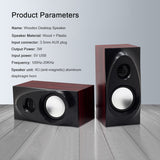 Wooden Desktop Speakers 3.5mm AUX Input USB Power Computer Speakers For Laptop Desktop Phone Audio Loudspeaker