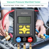 Pressure Gauge Refrigeration Digital Vacuum Pressure Manifold Tester Meter HVAC Temperature Tester Air Conditioning Diagnostic