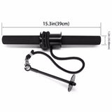 Gym Fitness Forearm Trainer Strengthener Hand Gripper Strength Triceps Exerciser Weight Lifting Rope Waist Roller Power Stick