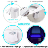 16 color toilet small night light PIR motion sensor toilet light LED bathroom Night light Toilet light is used for bathroom rest