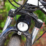 Bike Front Head Light Lamp Bike Front Head Light Lamp for HUB Dynamo with Rearlight Cable Compact Bright WH