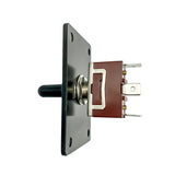 Marine Boat Yacht Trim Tab 3-Way (On)-Off-(On) Momentary Toggle Switch with Aluminum Panel  DC 12V  2pcs