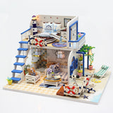Doll House Furniture Diy Miniature 3D Wooden Miniaturas Dollhouse Toys for Children Birthday Gifts QT07